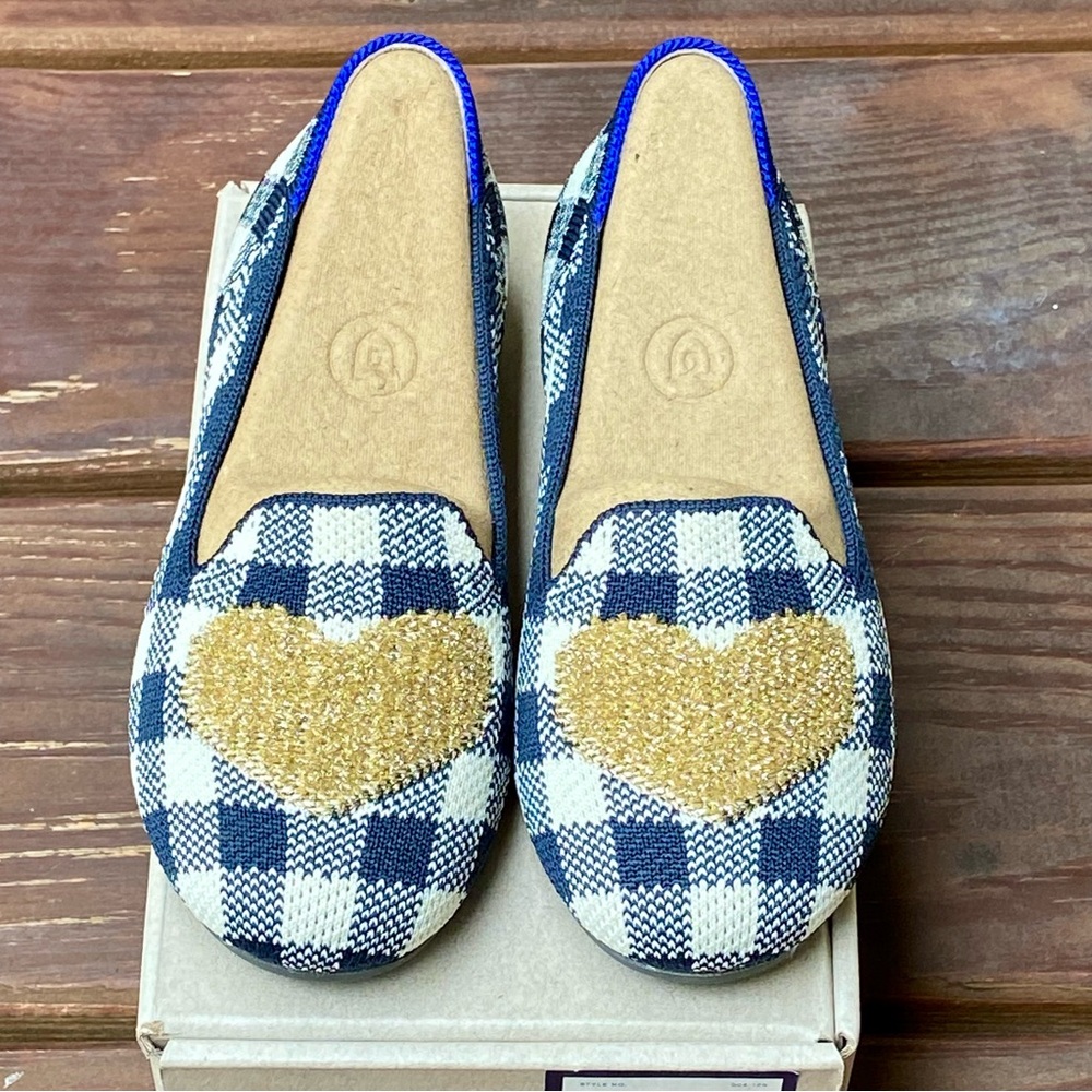 Rothy’s Gingham Heart Loafers. -  Retired. -  Washable
Size 12